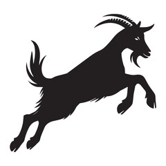 Black Goat Graphic for Sublimation and Farm Humor

