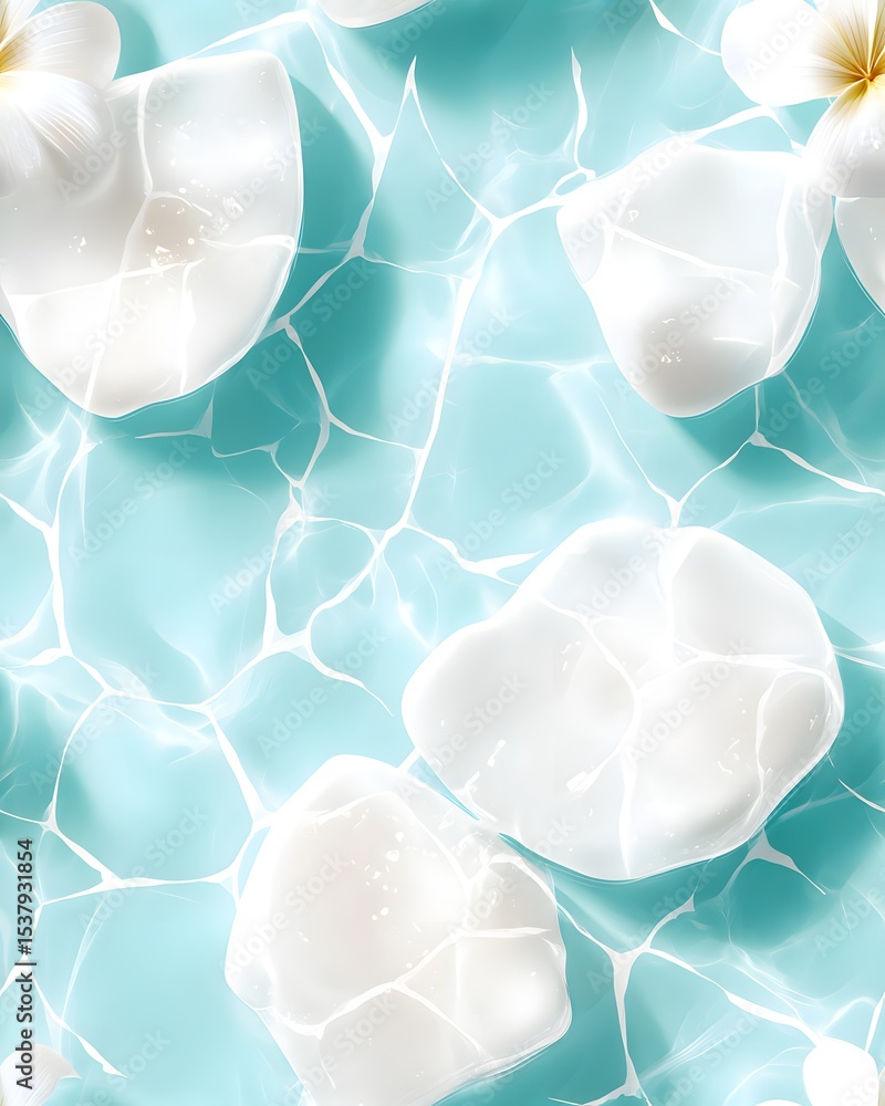 Poster abstract background with bubbles seamless pattern background