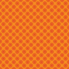 Vintage terracotta seamless tile pattern design, Rustic geometric floral repeat background vector, Ethnic ornamental seamless pattern in warm tones, Classic Mediterranean tile seamless texture design,