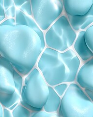 abstract blue background with bubbles seamless pattern background