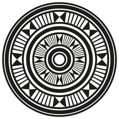 Gear circle element. Round mechanism symbol. Industrial vector form. Mechanical design.