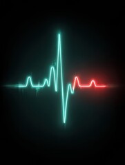 Heartbeat Monitor Exhibiting Tension Line Morphing Into Risk Meter With Upper Zone Indicated as Minimal