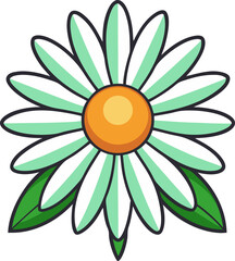 vector illustration of a sunflower