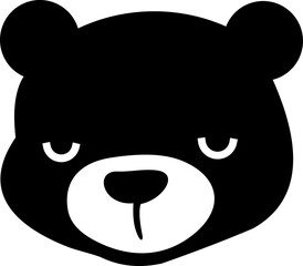 Black and White Animal Icon