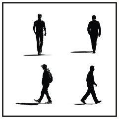 Man Walking Clipart Silhouette