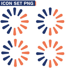 Loading Bar Icon Set  icone Design. - illustrazioni 