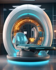 AI-Enhanced MRI Scanner with Brain Hologram
