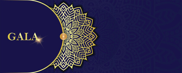 Luxury ornamental mandala background with golden arabesque patterns, element for invitation, meditation poster, yoga, wedding, book cover, cover page, luxury mandala art illustration vector art