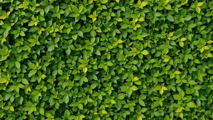 Lush green foliage creating a dense and natural backdrop, perfect for textures and environmental design elements