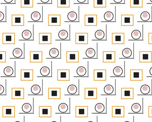 Abstract geometric pattern design in vibrant colors