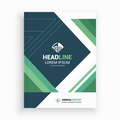 Fototapeta premium Unique Corporate Book Cover Design Template in A4. Can be adapt to Brochure, Annual Report, Magazine,Poster, Business Presentation, Portfolio, Flyer, Banner, Website.