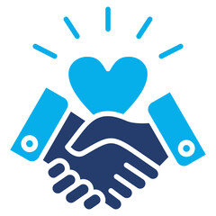 Empathy solid color icon