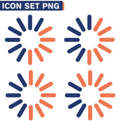 Loading Bar Icon Set  icone Design. - illustrazioni 