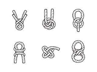 rope knot simple line art clear vision