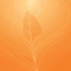 Abstract Salmon Fillet Texture Pattern Vector on Orange Background for Seafood Design

