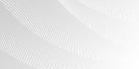 Minimalist white abstract background with line ornament