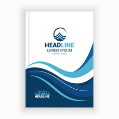 Obraz premium Unique Corporate Book Cover Design Template in A4. Can be adapt to Brochure, Annual Report, Magazine,Poster, Business Presentation, Portfolio, Flyer, Banner, Website.