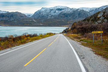 European Route E6 in Finnmark County - Norway