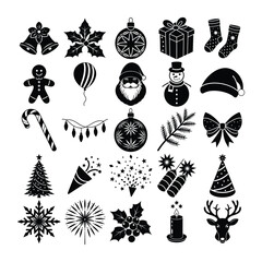 Holiday Design Elements Christmas Set