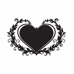 heart shaped frame