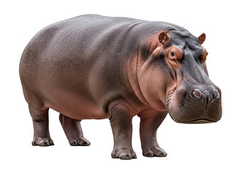 hippopotame isolé sur un gros plan