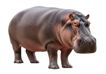 hippopotame isolé sur un gros plan