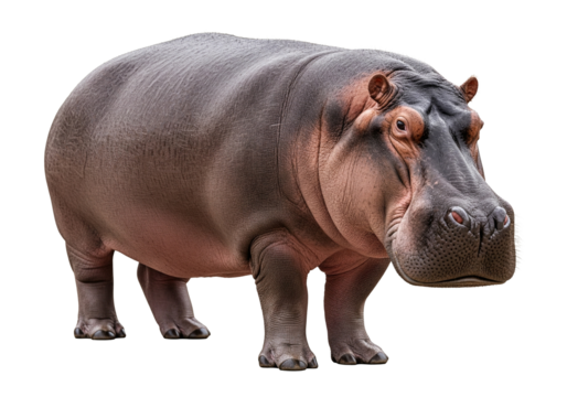 hippopotame isolé sur un gros plan