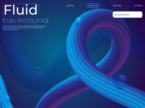 Modern and unique Fluid Background Design