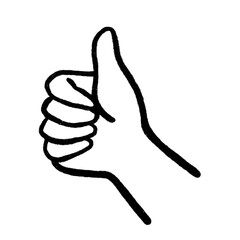 Set of realistic gestures, hand shapes. Lay black stroke logo graphic art design isolated on white The concept of expressing love, rock, V sign, love.