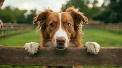 Agile Dog Jumping Over Hurdle