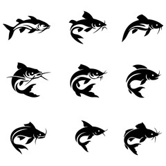 A crafter's bundle of simple sea fish vectors suitable for scrapbooking and fun DIY projects.