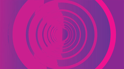 Abstract concentric circles in shades of purple and pink creating a tunnel effect with a central focus