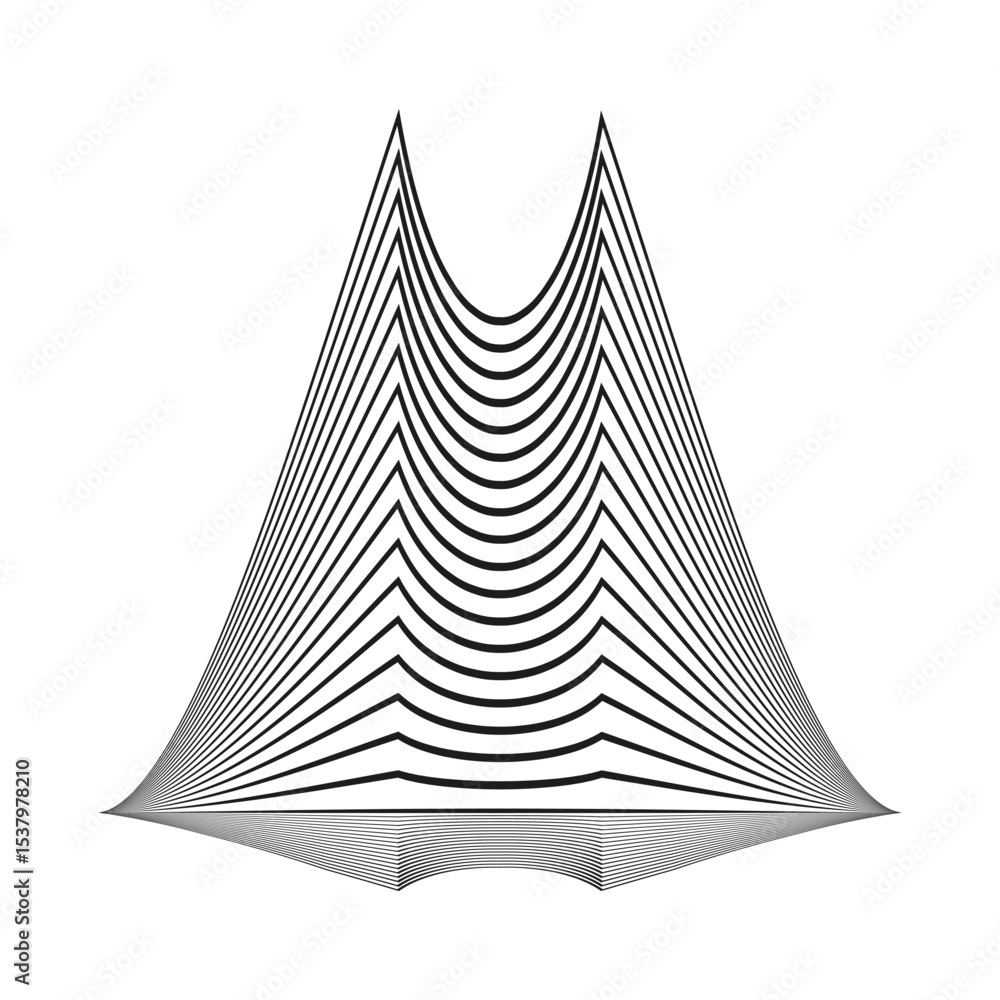 Poster triangle geometric shape. angular vector form. sharp pointed design. abstract triangular figure.