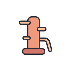 Wing Chun Wooden Dummy Icon For Martial Arts Training Practices