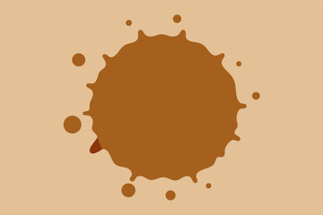 coffee stains on white background