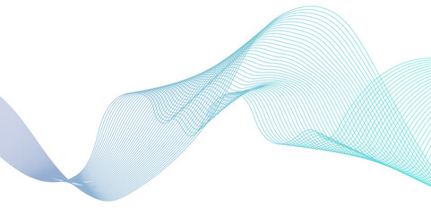 Digital technology Abstract wave element for design. Curved wavy line smooth stripe. Abstract background with lines. Modern colorful wavy lines pattern design element.	