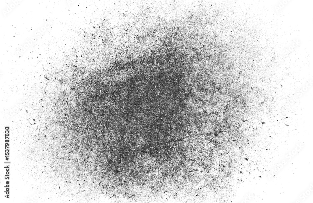 Poster Dark abstract texture with scattered light particles.