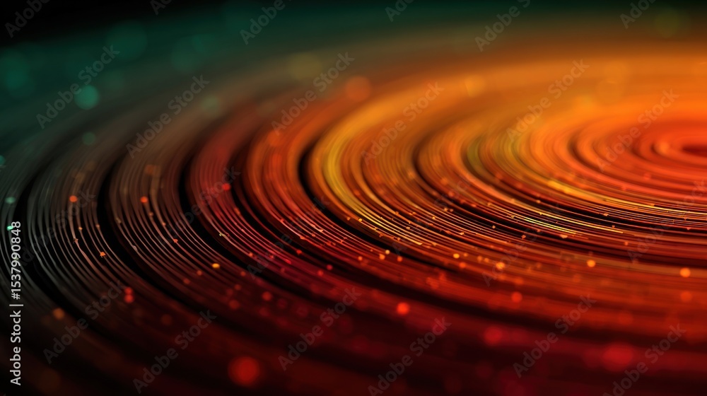 Poster colorful spiral patterns with vibrant hues and intricate details create a mesmerizing effect