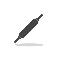 Rolling pin icon sign with shadow
