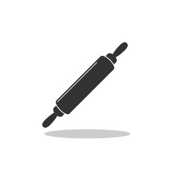 Rolling pin icon sign with shadow