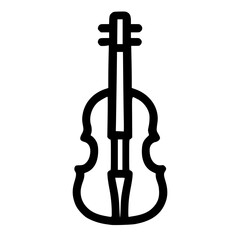 violin isolated on white