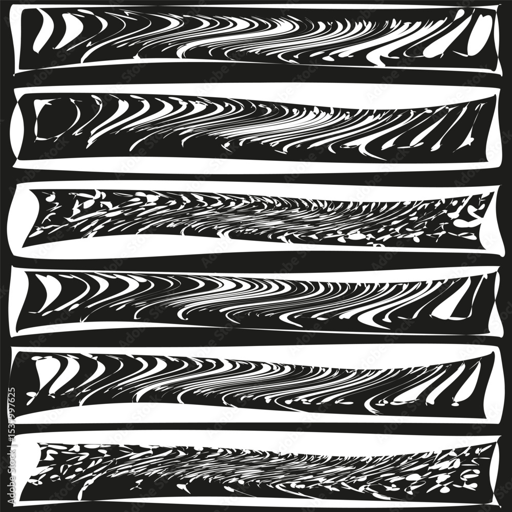 Poster wavy stripe icon. abstract line pattern. vector motion shape. black decorative form.