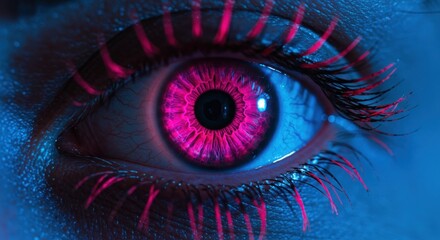 Obraz premium Closeup stylized eye