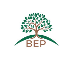 Initial BEP Letter Linked Logo for business and company identity. Modern BEP Letter Logo Vector Template with modern trendy golden logo.
