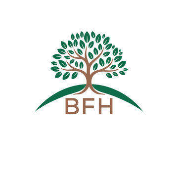 Initial BFH Letter Linked Logo for business and company identity. Modern BFH Letter Logo Vector Template with modern trendy golden logo.
