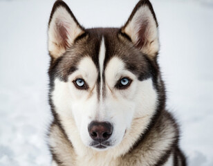 Obraz premium siberian husky portrait
