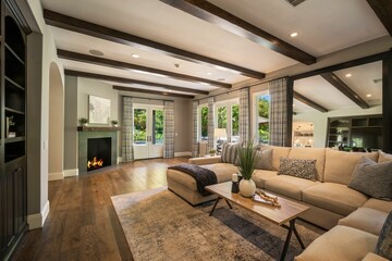 Luxury Mediterranean Estate with Pool, Basketball Court, Gym, and Elegant Custom Interiors