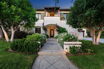 Luxury Mediterranean Estate with Pool, Basketball Court, Gym, and Elegant Custom Interiors