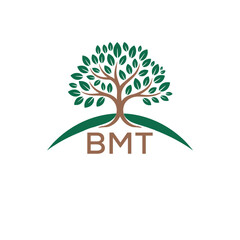 Obraz premium Initial BMT Letter Linked Logo for business and company identity. Modern BMT Letter Logo Vector Template with modern trendy golden logo. 