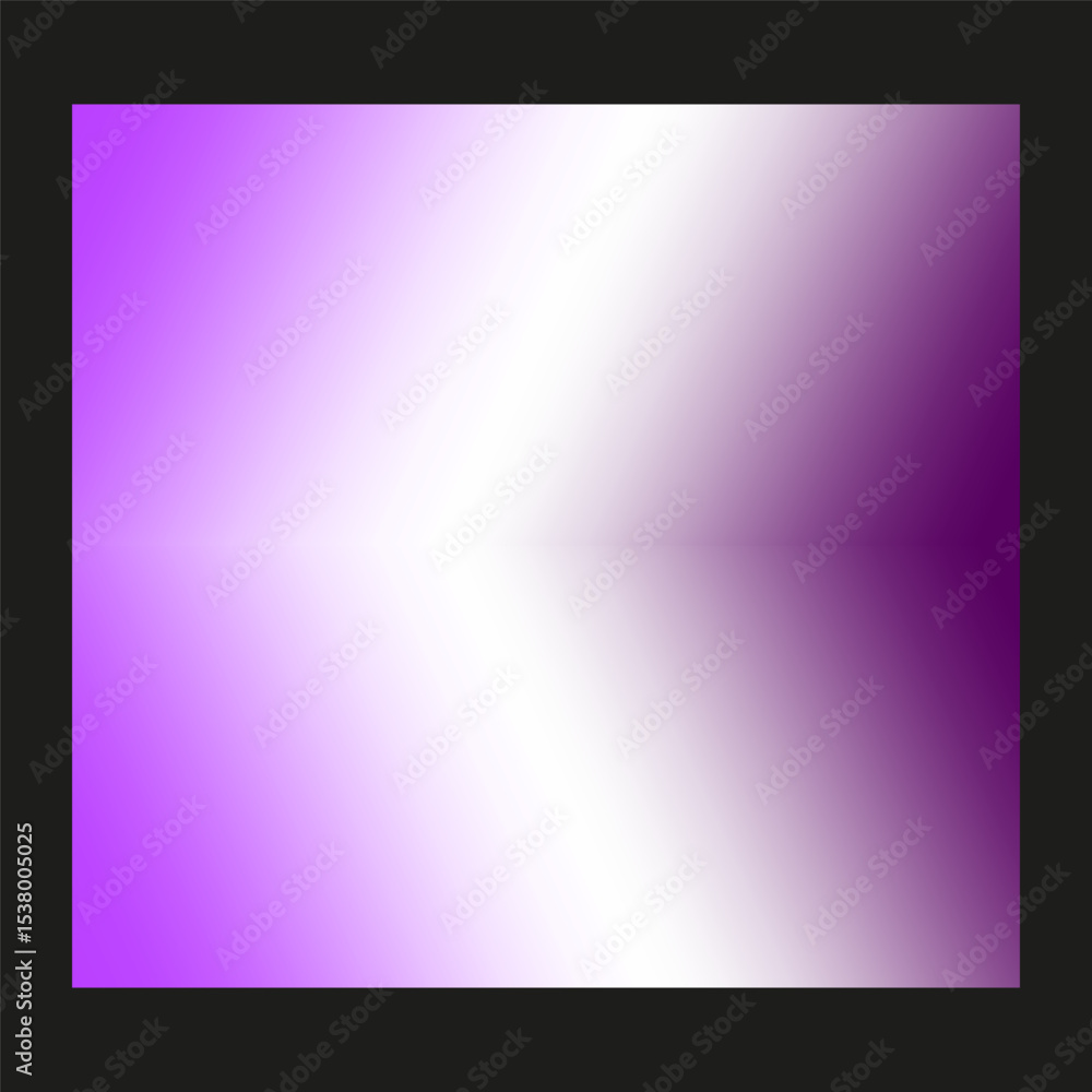 Aufkleber purple gradient square. soft blend shape. vector color transition. black background contrast